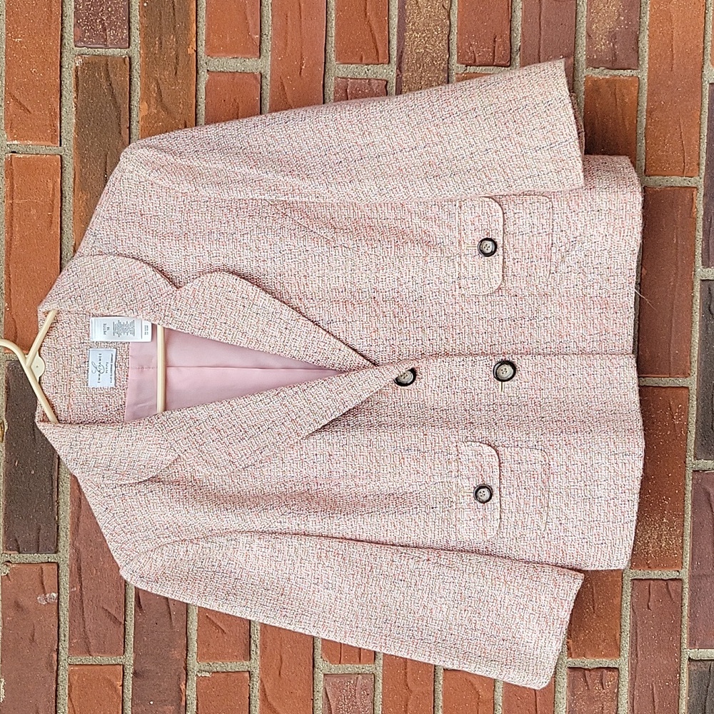 Emma James tweed jacket EUC